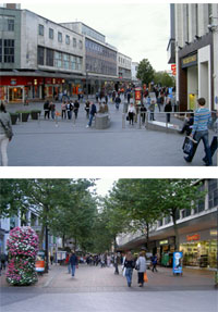 Birmingham City, n�he New Street und Council House