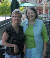 Sindy Haberkorn (links) mit Judith Hall